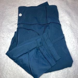 Lululemon All The Right Places Crop II *23" True Navy leggings